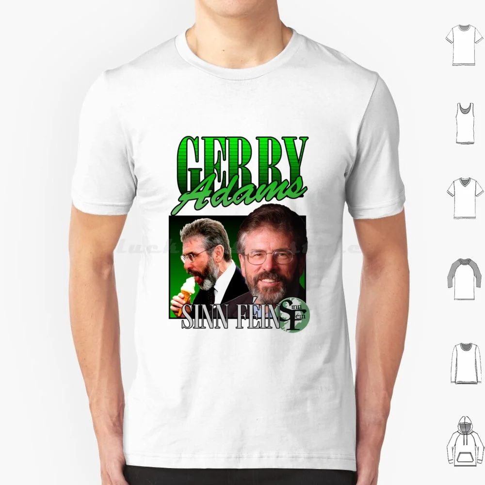 Gerry Adams Sinn Fin Vintage T Shirt 6xl Cotton Cool Tee Gerry Adams Sinn Fin Vintage