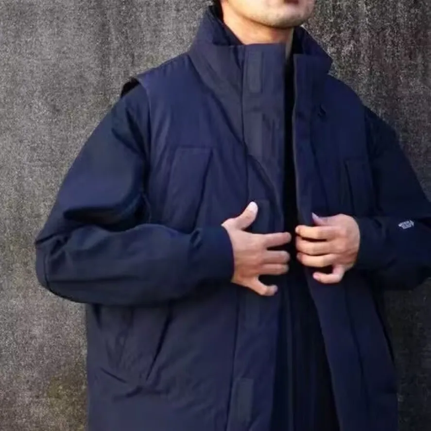 

ai Pier39 Japanese Sle y Simple Stand Collar White Du down Vest Jaet Men's Stand Fit Autumn Outerwear