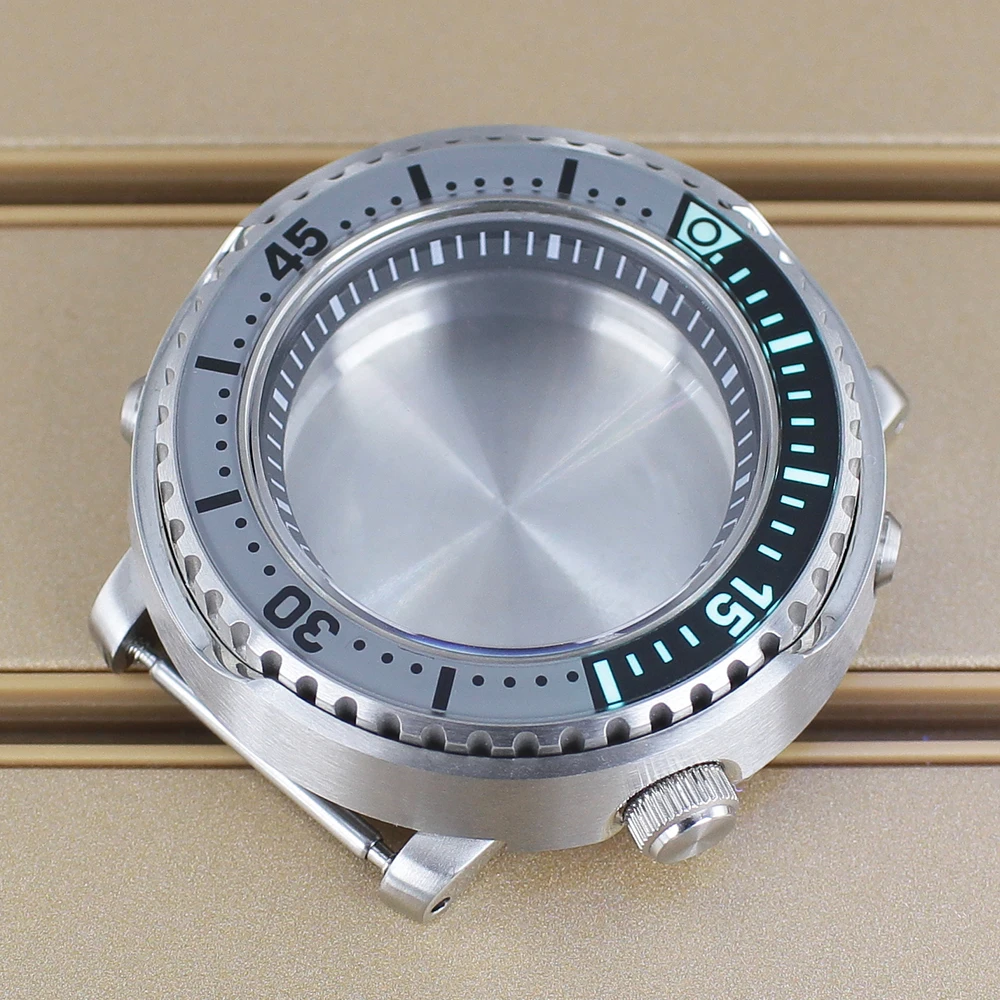 43 مللي متر علبة ساعة ميكانيكية مع حلقة الفصل لـ Mod Tuna المعلبة Seiko NH35 NH36 NH34 NH38 4R36 Movt 28.5 مللي متر الطلب الياقوت 20ATM #3