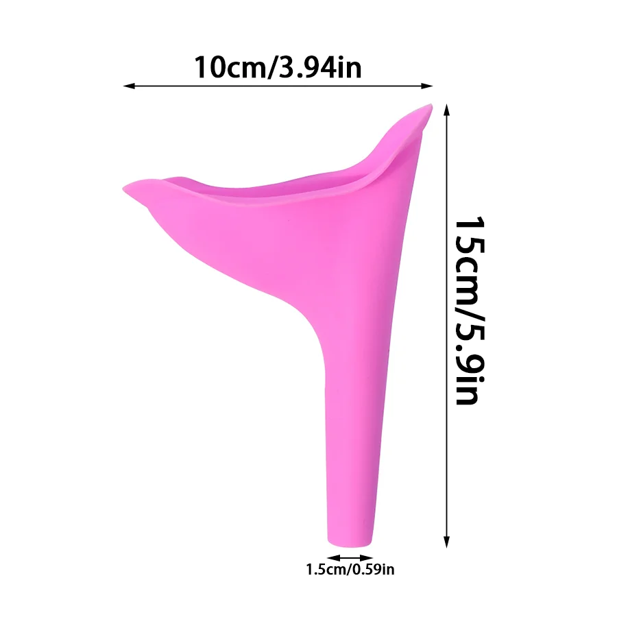 2 Colors Silicone Standing Urine Funnel Portable Outdoor Travel Camping Hiking Emergency Personal Hygiene Care Supplies XJM
