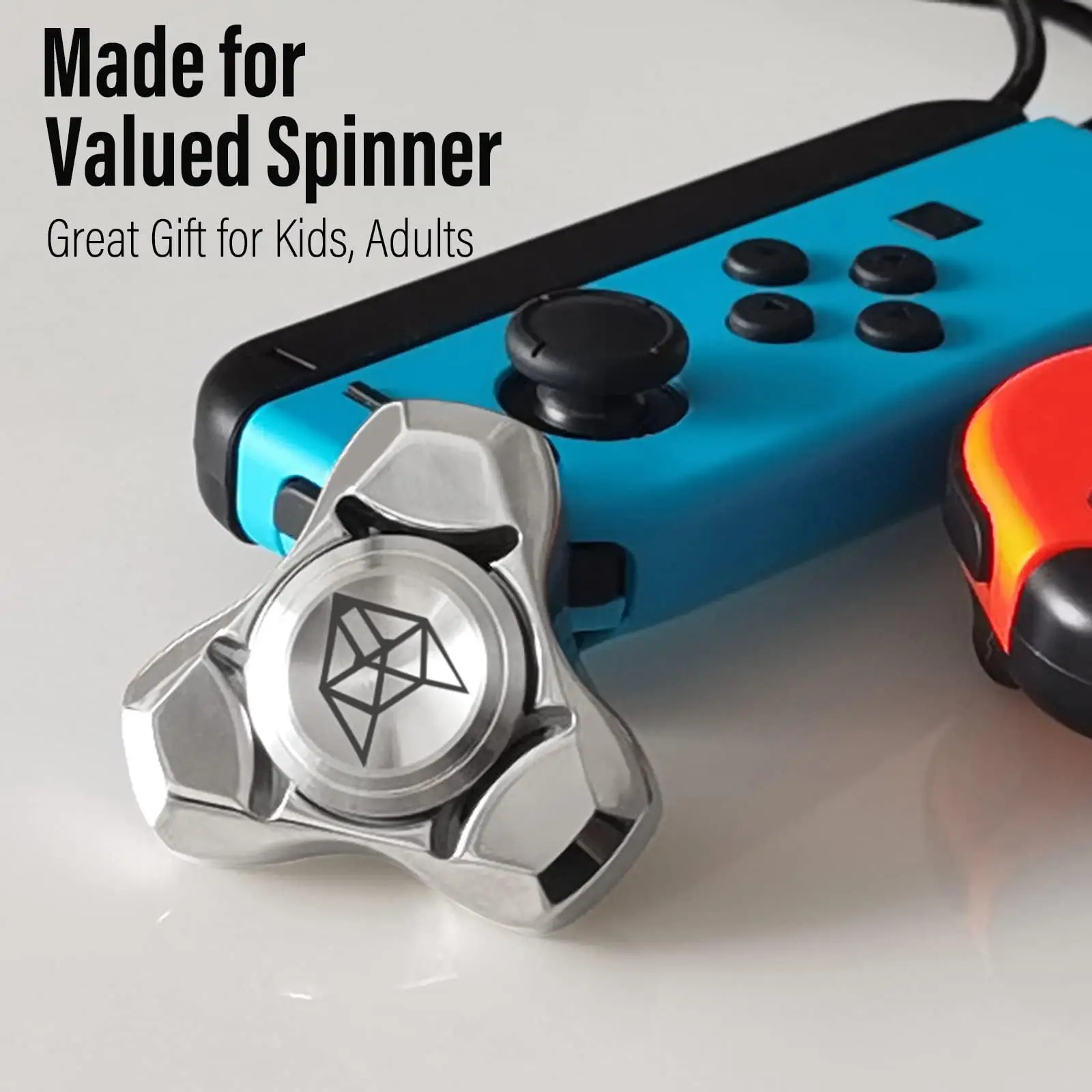 โลหะ Fidget Spinner, EDC Hand Spinner Anti ความเครียดบรรเทา Fidgeting ของเล่นสําหรับผู้ใหญ่เด็ก ADHD ออทิสติก Antistress สแตนเลส