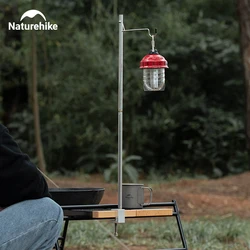Naturehike Lantern Hanger Camping Outdoor Folding Lamp Stand Portable Aluminum Tent Light Pole Ajustable Multifunction Lamp Pole