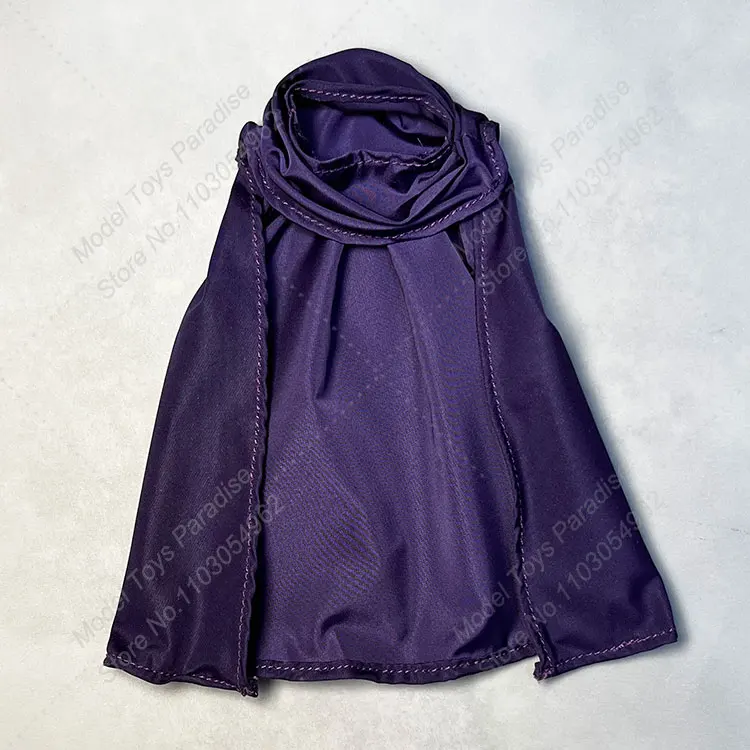 1/12 Men Soldier Magneto Purple Casual Cloak Anime Retro Super Villain Ruler Solid Color Cape Fit 6inch Action Figure Body