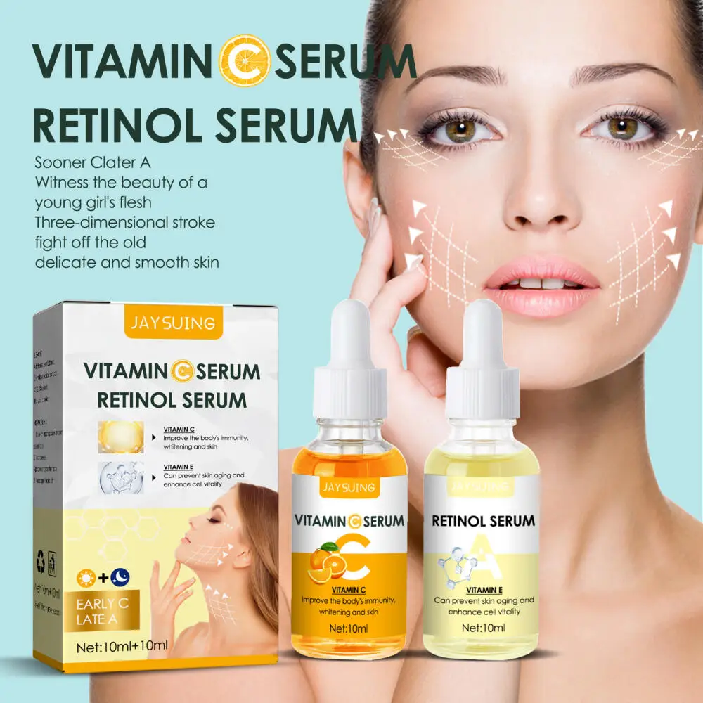 

Jaysuing Early C Late A Essence Комбинированная антивозрастная укрепляющая увлажняющая ярко-темно-желтая эссенция для кожи