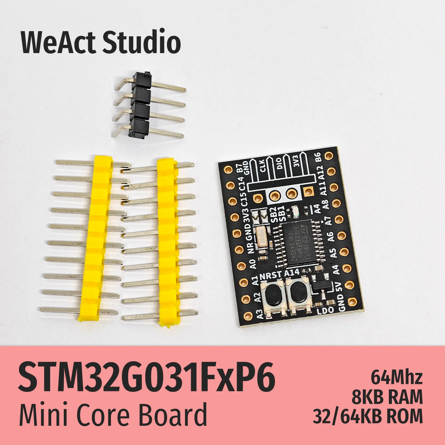 WeAct-Placa de demostración de núcleo STM32G031F8P6, STM32G031F6P6, STM32G031, STM32G0, STM32