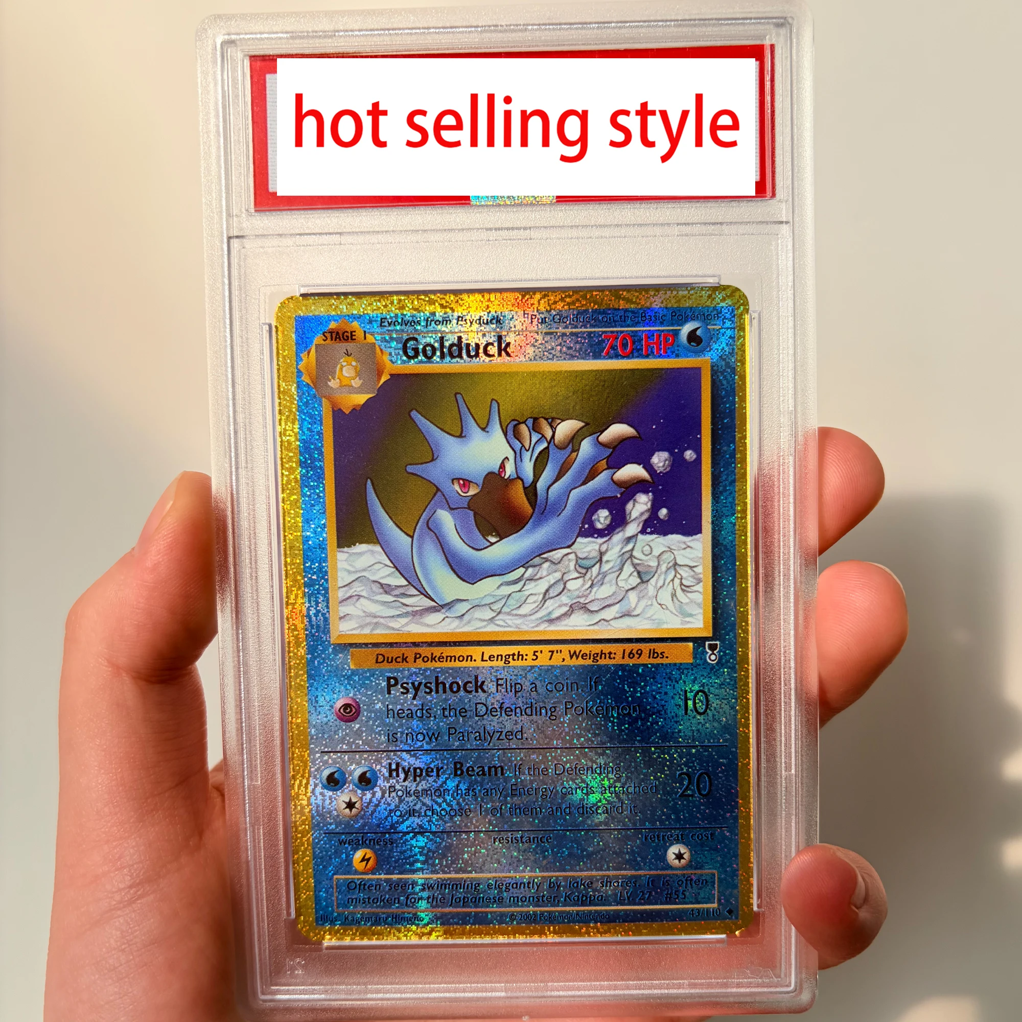 

Diy Self Made Ptcg Water Type Golduck Копия Рейтинг карты 16 стилей Преломление Цвет Флэш Ptcg Golduck Аниме Карты Подарочные Игрушки