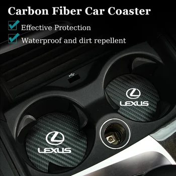 2 adet araba bardak su bardağı paspaslar Lexus için su geçirmez yuvası pedleri Lexus IS250 esesesrx350 isfor rxrx400h ES350 GS300