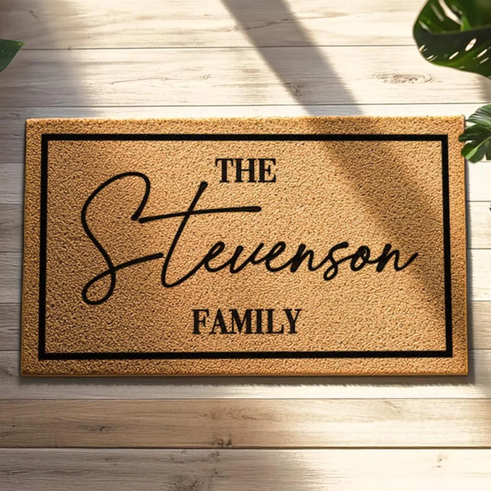 

Personalized Family Name Coir Doormat Welcome Mat Design DIY Your Idea Established Date Hallway Entrance Door Welcome MatS