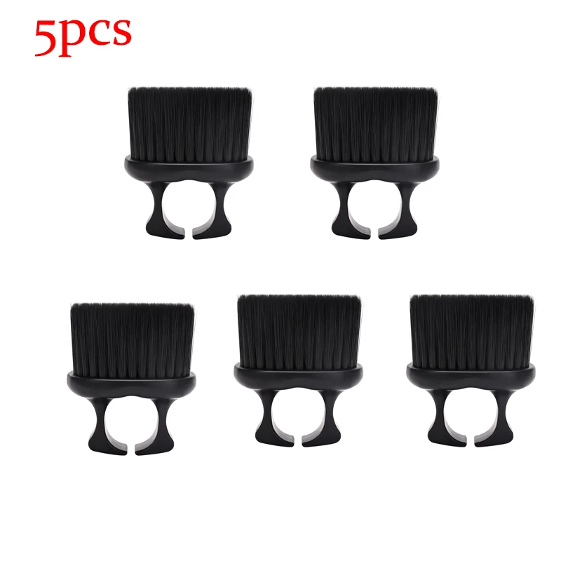 

5PCS Ring Neck Duster Barber Remove Loose Hair Brush Hair Cutting Brush Soft Hair Cleaning Brush Hairdressing Tools