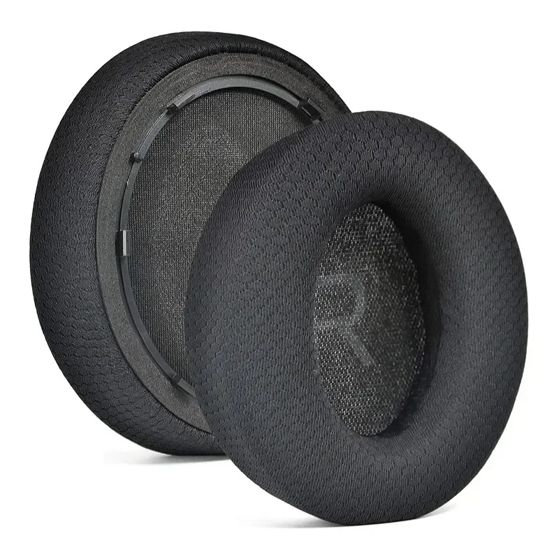 Replacement Breathable mesh fabric style Memory Foam Sponge Earmuff With Buckle Ear Pads Suitable For Anker Space Q45 headset ， - view 3