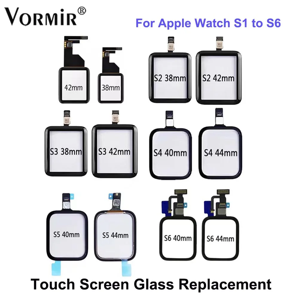 Laminated OCA Touch Digitizer Glass For Apple Watch Series 1 2 3 4 5 6 38mm 40mm 42mm 44mm LCD Touch Screen Repair Replace Parts