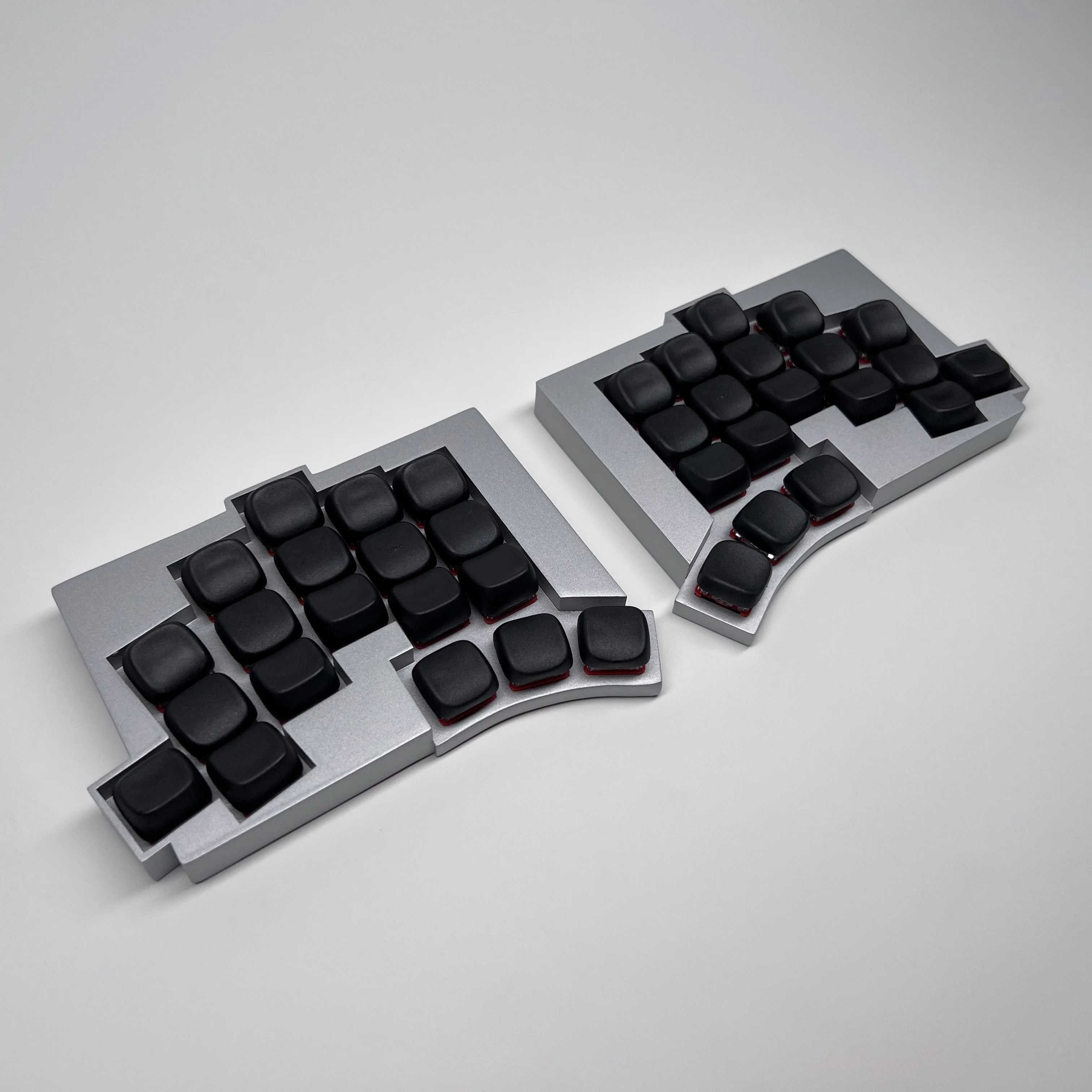 TOTEM + Wireless Split Keyboard - Bluetooth ZMK Choc V1 V2 Low Profile Silent Switches Ergonomic Mechanical Keyboard Totem V2