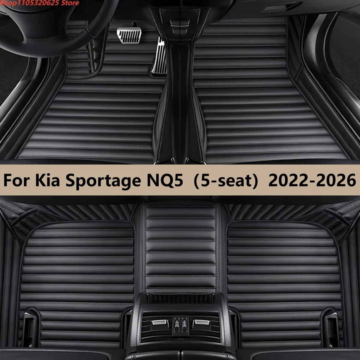 

Комплектные кожаные коврики для пола автомобиля Kia Sportage NQ5 (5-местный) 2022-2026 гг. Аксессуары для интерьера автомобиля