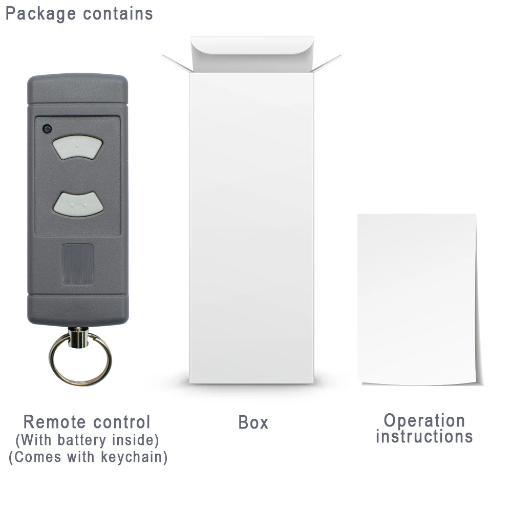 Imagem -06 - Hormann 40 Mhz Botão Cinza Clonagem de Controle Remoto Hörmann Hse2 Hsm4 Hsm2 Hs2 Hs4 40.685mhz Transmissor Portátil Peças