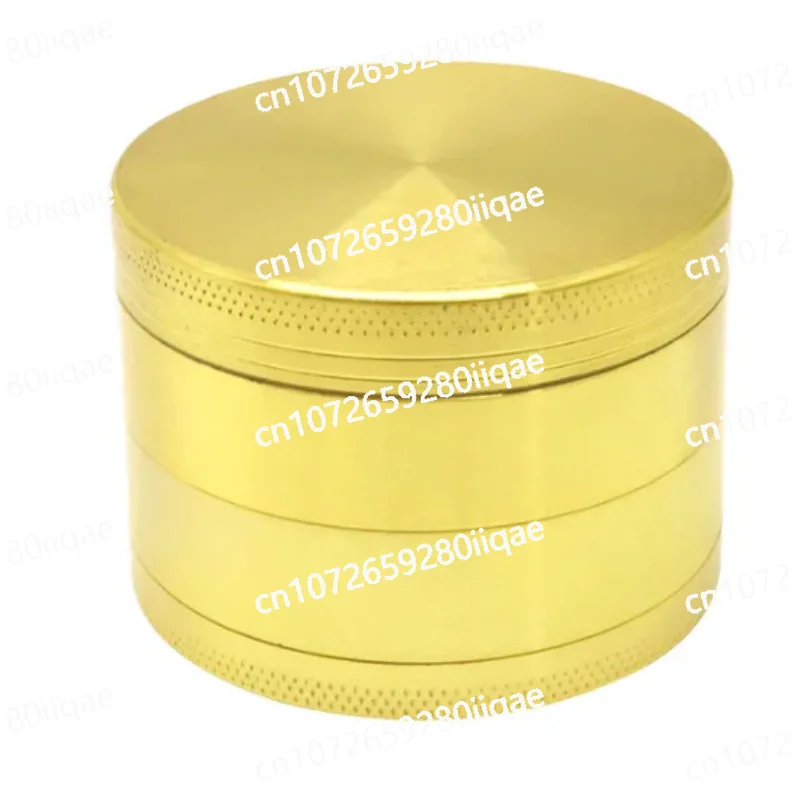 Custom Gold Zinc Alloy Grinder with Magnetic Cover Filter Four Layer Herbal Fragrance Grinder