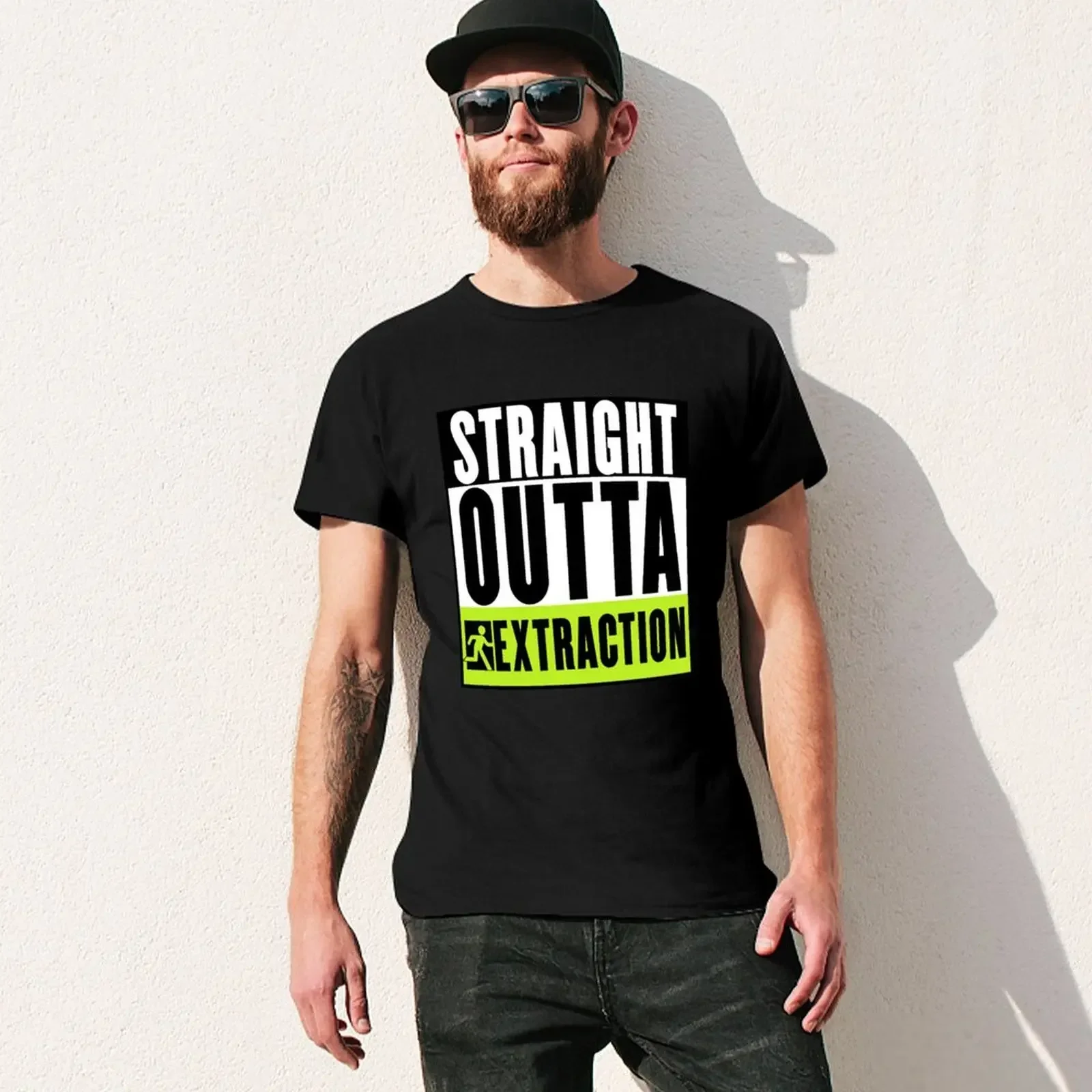 Straight Outta Extraction T-Shirt customs boys animal print men workout shirt