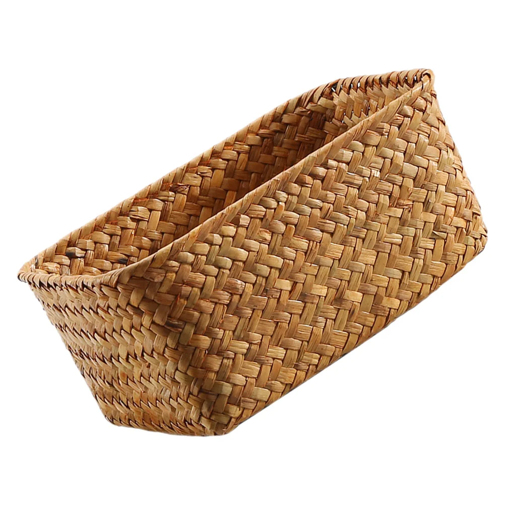 

Storage Basket Toy Bins Woven Baskets For Small Weave Case Decorative Seaweed Desktop