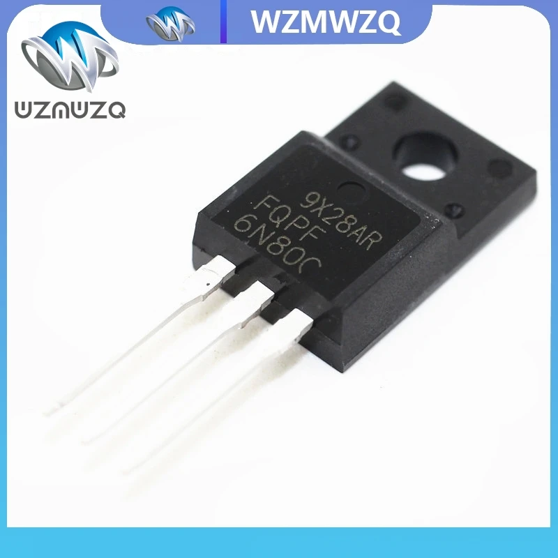 

10PCS FQPF6N80C TO-220 6N80C 6N80 TO220 FQPF6N80 TO-220F new MOS FET transistor