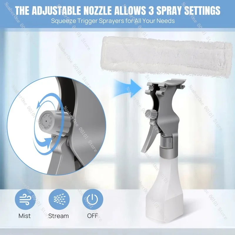 Small electric window cleaner - handheld, powerful suction, highly absorbent, efficient & portable