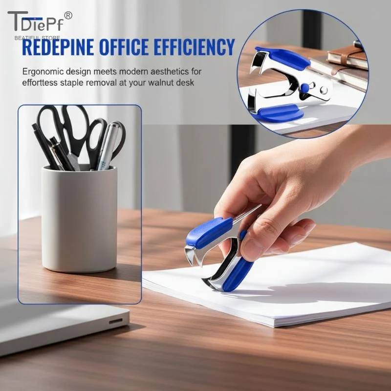 2Pc Office Stapler Nail Out Extractor Puller Binding Supplies Stapler Removal Machine With Safe Lock Labor Saving Staple Remover