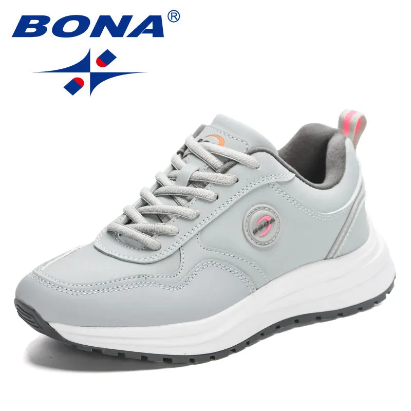 BONA 2023 New Designers Trendy Vulcanize Shoes Wedges Platform Sneaker Women  Walking Footwear Ladies  Outdoor Light Weight Casu