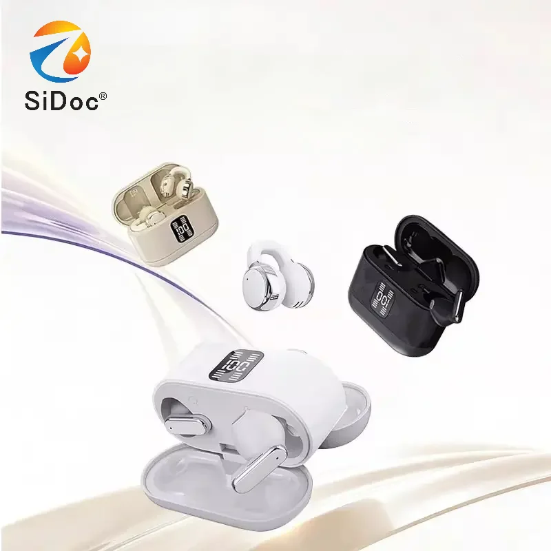 New ultra long battery life dual earphones with ear clip and