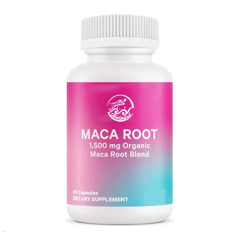 

Women's macagan 60 capsules - fertility supplement，support hormone balance and conception，1500mg macagan+black pepper
