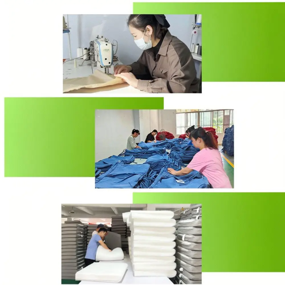 Comfortable Soft One Piece Seat Cushion For High Back Chair Foldable Waterproof Pad For Outdoor Lounge Garden Furniture view 3