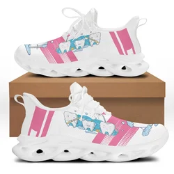 Yikeluo Women White Nursing Dentistry Shoes Cute Cartoon Nurse Doctor Healthcare Brand Design Ladies Mesh Flats Sneaker Zapatill
