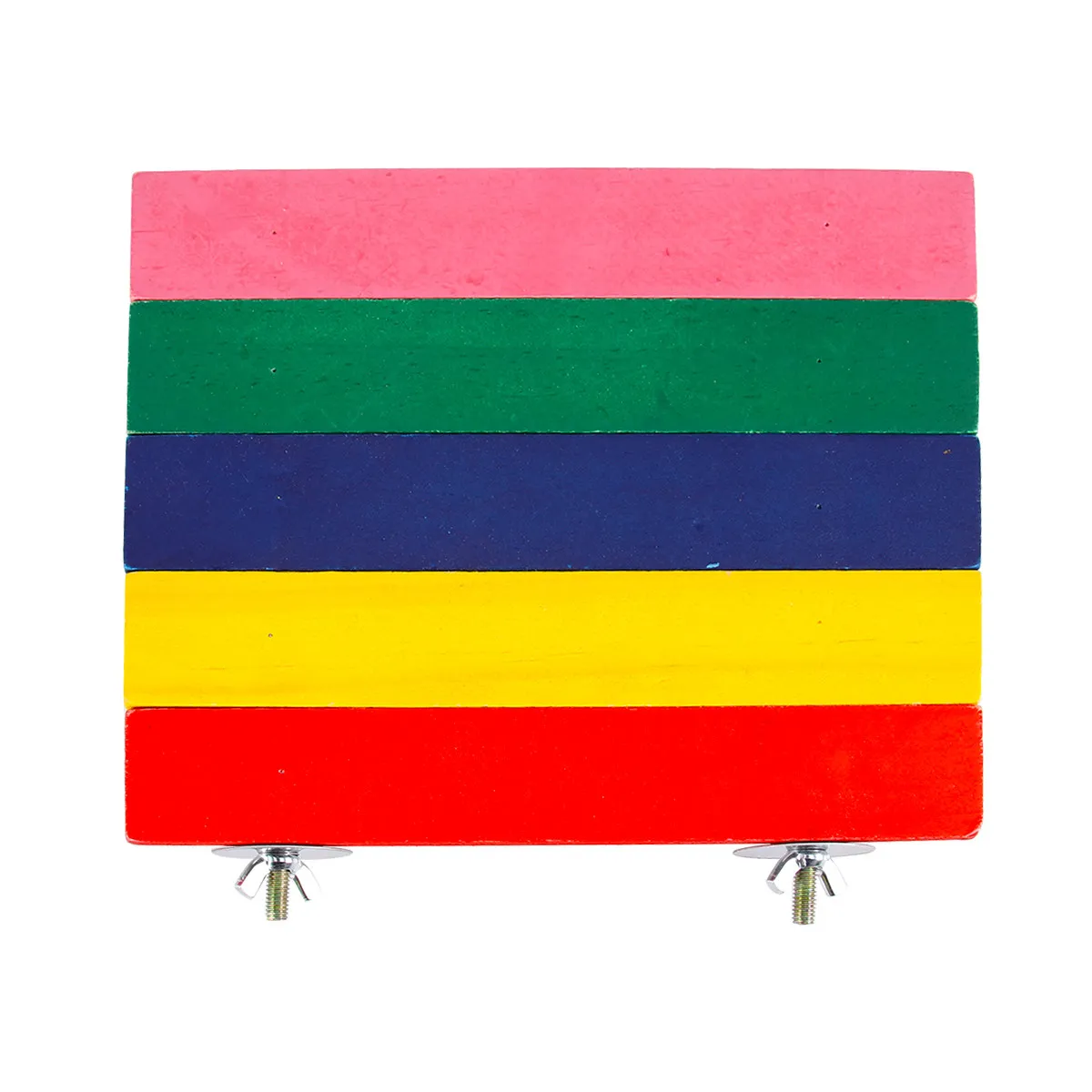 Plataforma de Madera de Color Arcoíris, Accesorio para Escalar para Mascotas Pequeñas, Tabla de Madera Natural, Nido para Jaula, Decoración para Ejercicio de Ardillas y Hámsters