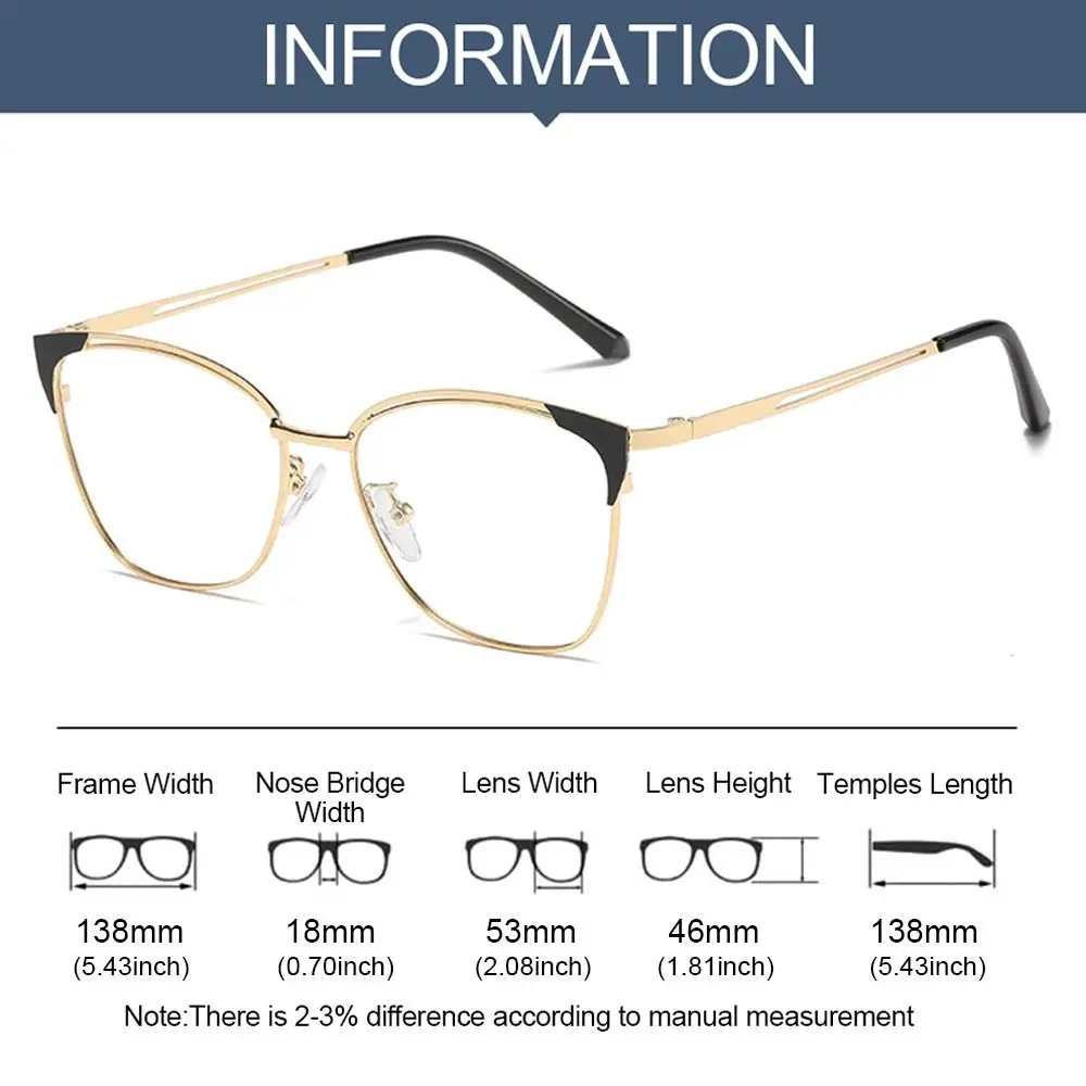 Trendy Office Anti Blue Light Glasses Women Fashion Retro Cat Eye Optical Eyeglasses Blue Rays Blocking Eye Protection Eyewear