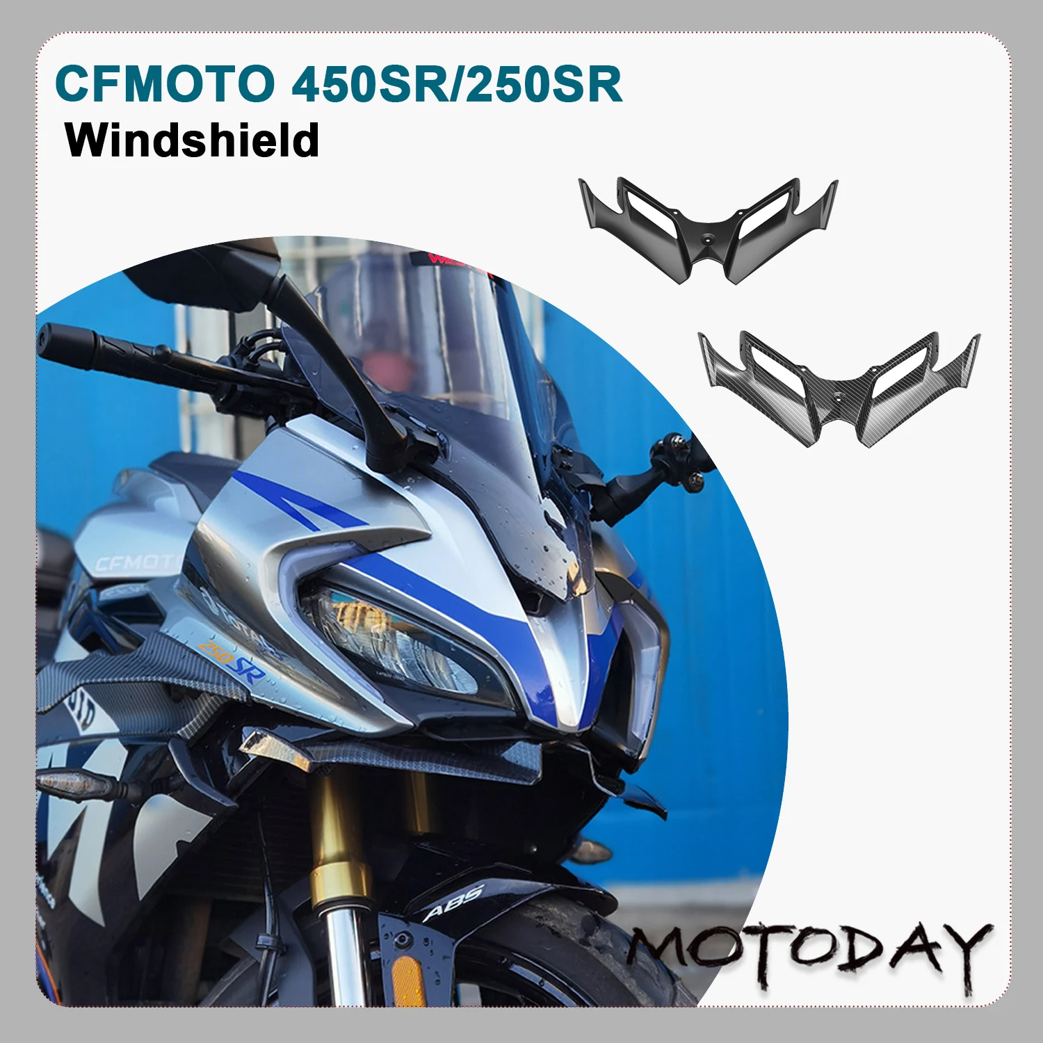 

For CFMOTO 450SR Under Lip Side Winglet 250sr 250sr fun 2022 2023 2024Accessories Motorcycle Accessories