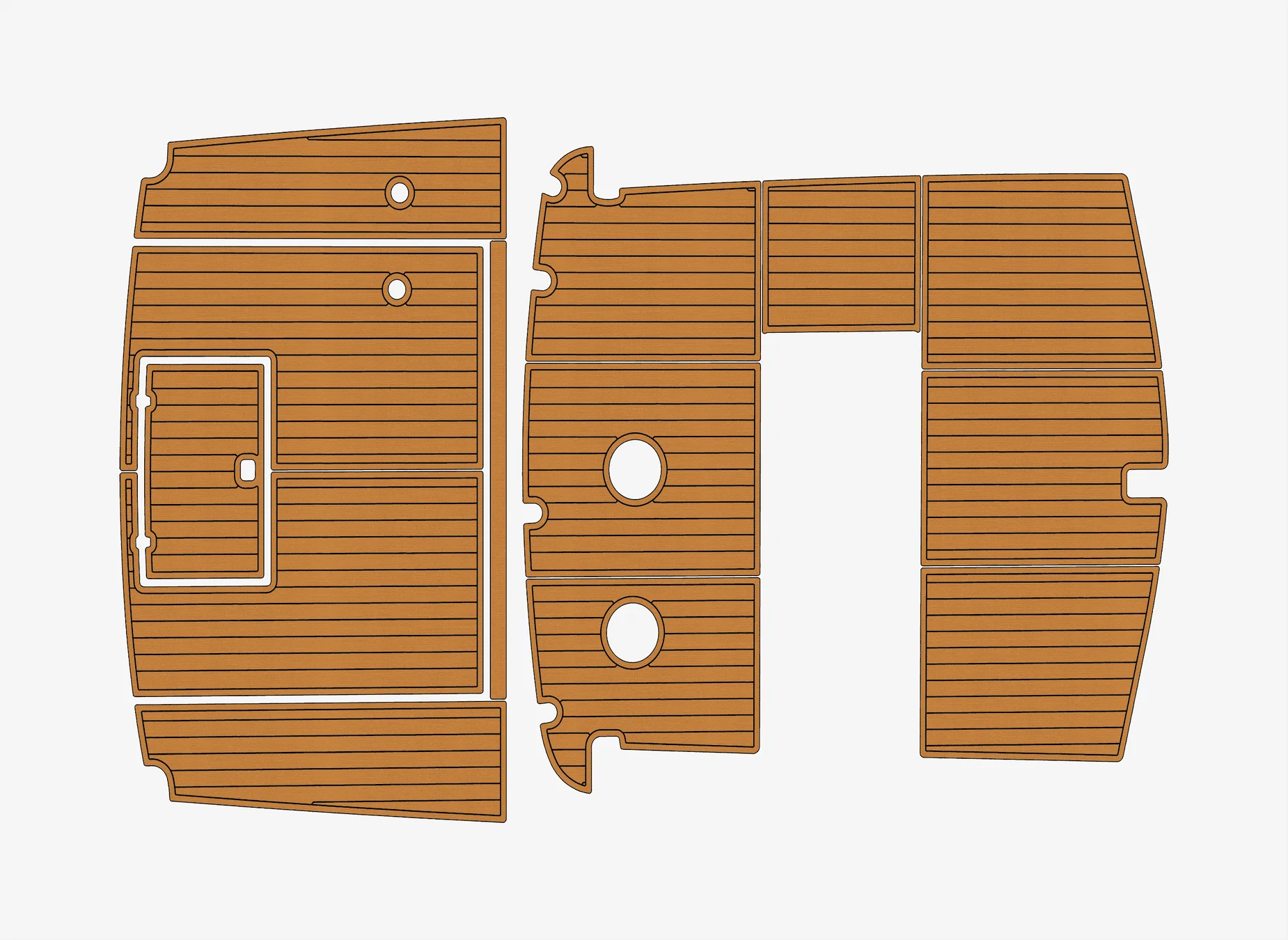

Нескользящий морской коврик из искусственного тикового дерева из ЭВА, самоклеящийся коврик для яхты, кокпита диаметром 6 мм для троянского 32 1979-1985 годов, легко устанавливается