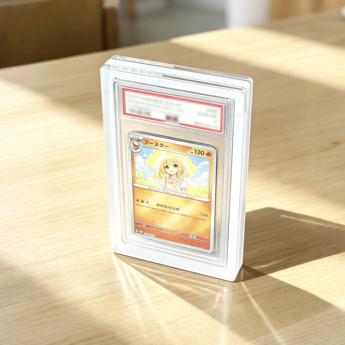 White Acrylic Strong Magnetic Graded Card Display Stand Card Brick Holder for Rating Card Slabs PTCG YGO TCG