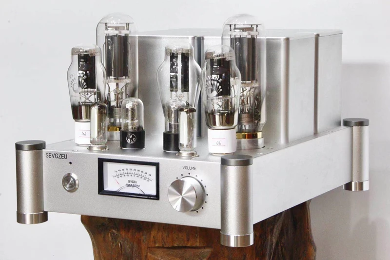 25W+25W HiFi 2A3 Push 845 Single-ended Class A Power Amplifier Pure Silver Interior Cable Hi-end Handmade Vacuum Tube Amplifier