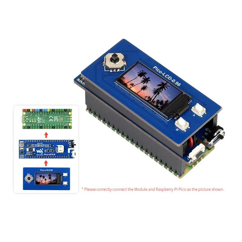 waveshare-無停電電源装置、リポバッテリー、raspberry-pi-pico-用-ups-モジュール、スタッカブル設計