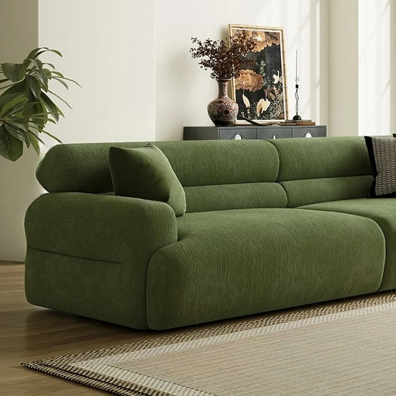 Sofás Nórdicos para Apartamentos Pequeños, Minimalistas, Modernos, de Tela, Diseño Vintage, Muebles Rectos para el Hogar