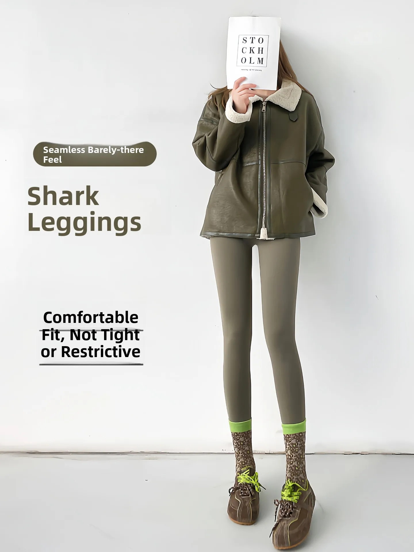 

Брюки для йоги с высокой талией, женские брюки для фитнеса с контролем живота, брюки из овчины на подкладке, осенне-зимние леггинсы для похудения