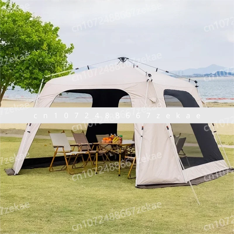 

Outdoor Automatic Tent Aluminum Alloy Large Space Sunscreen Rainproof Stable Wind Resistant Camping Tents Breathable Shelters