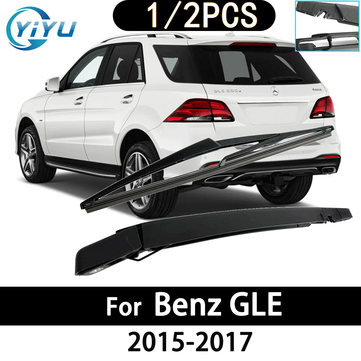 

1/2 шт. автомобильный рычаг заднего стеклоочистителя, щетка стеклоочистителя для Benz GLE 2015-2017, автомобильные аксессуары, аксессуары