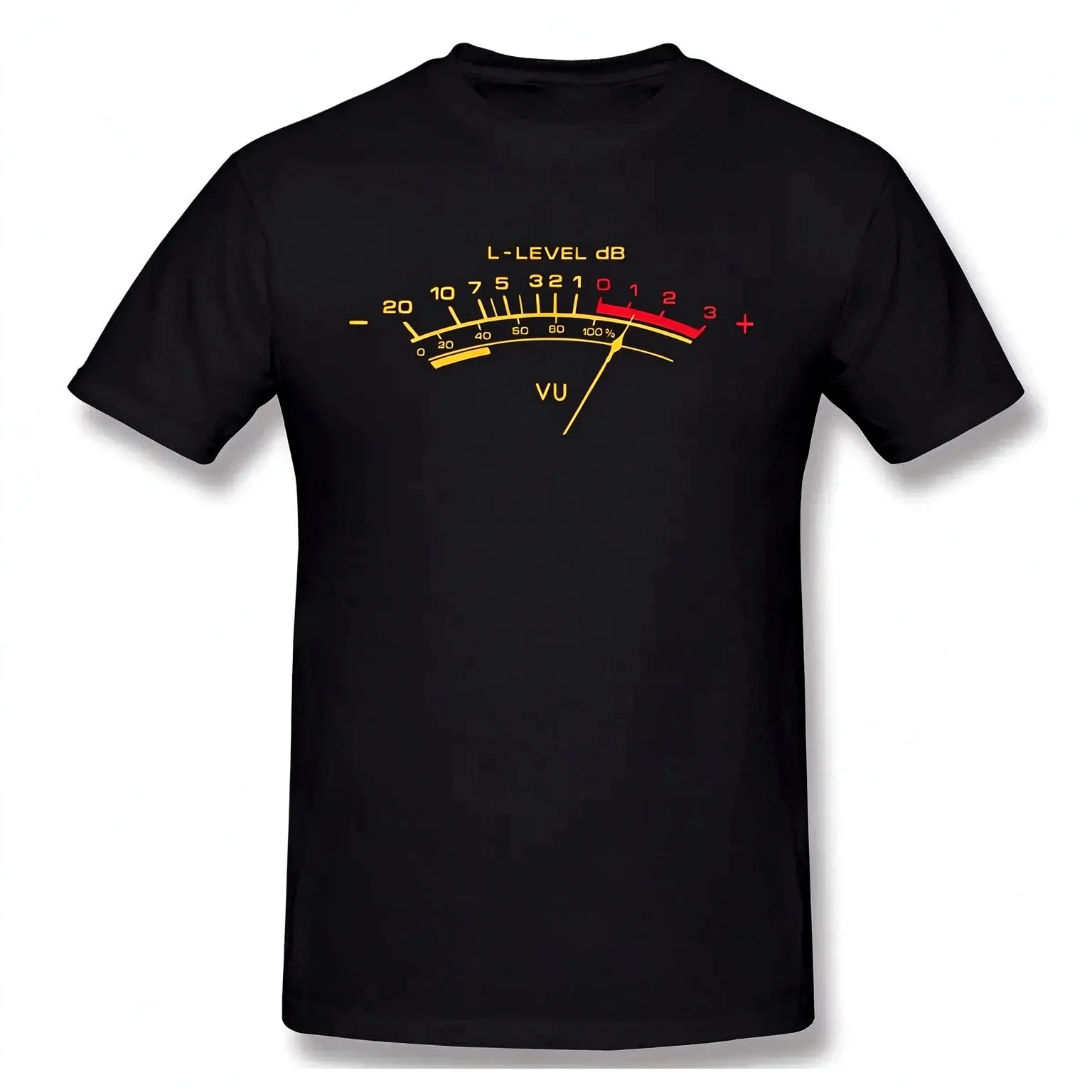 Vu Meter Vintage Analog T Shirt Men Women High Quality Cotton Summer T-shirt Short Sleeve Graphics Tshirt Brands Tee Top Gift