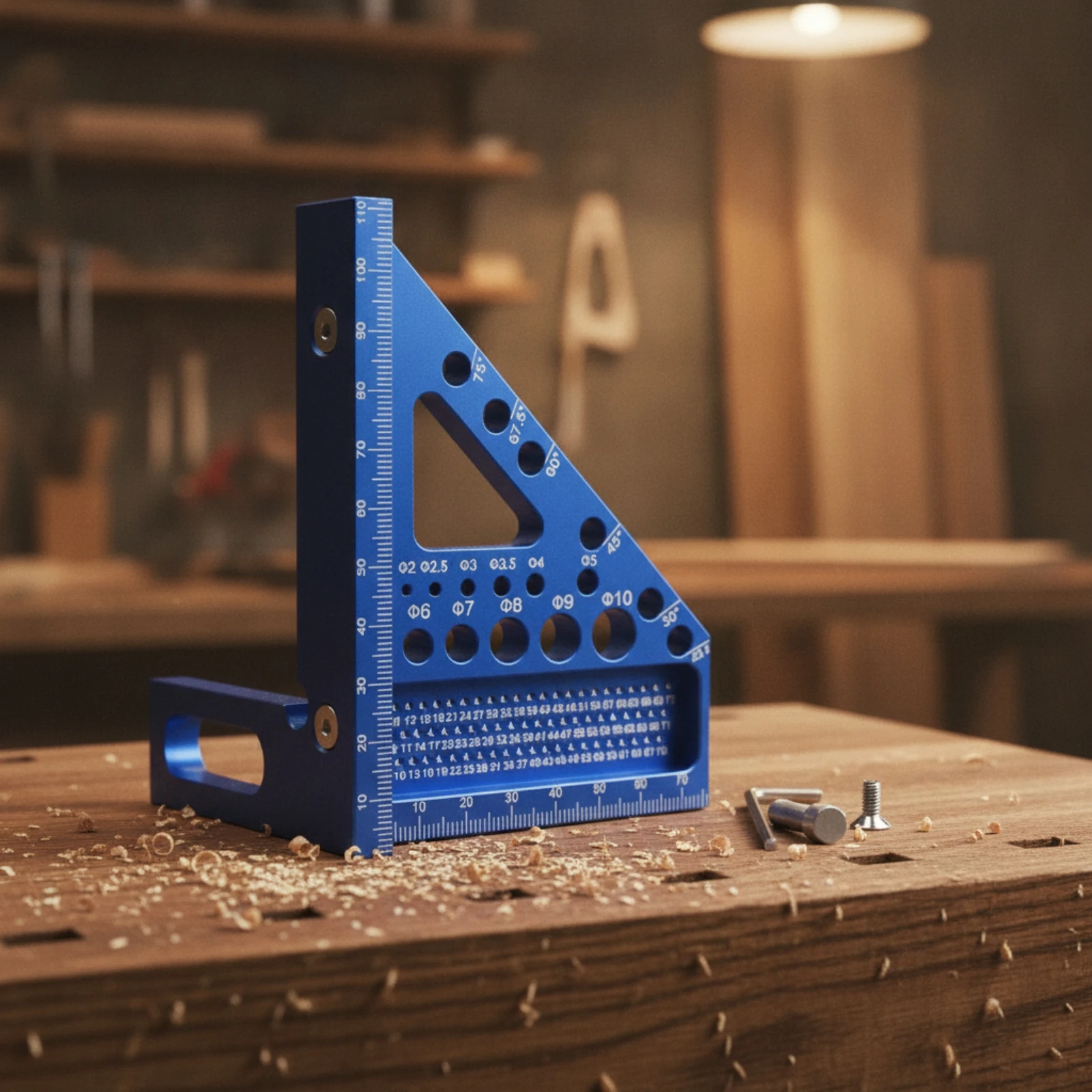 Triangle Ruler with Hex Key Al - огляд і ціна Woodworking Ruler