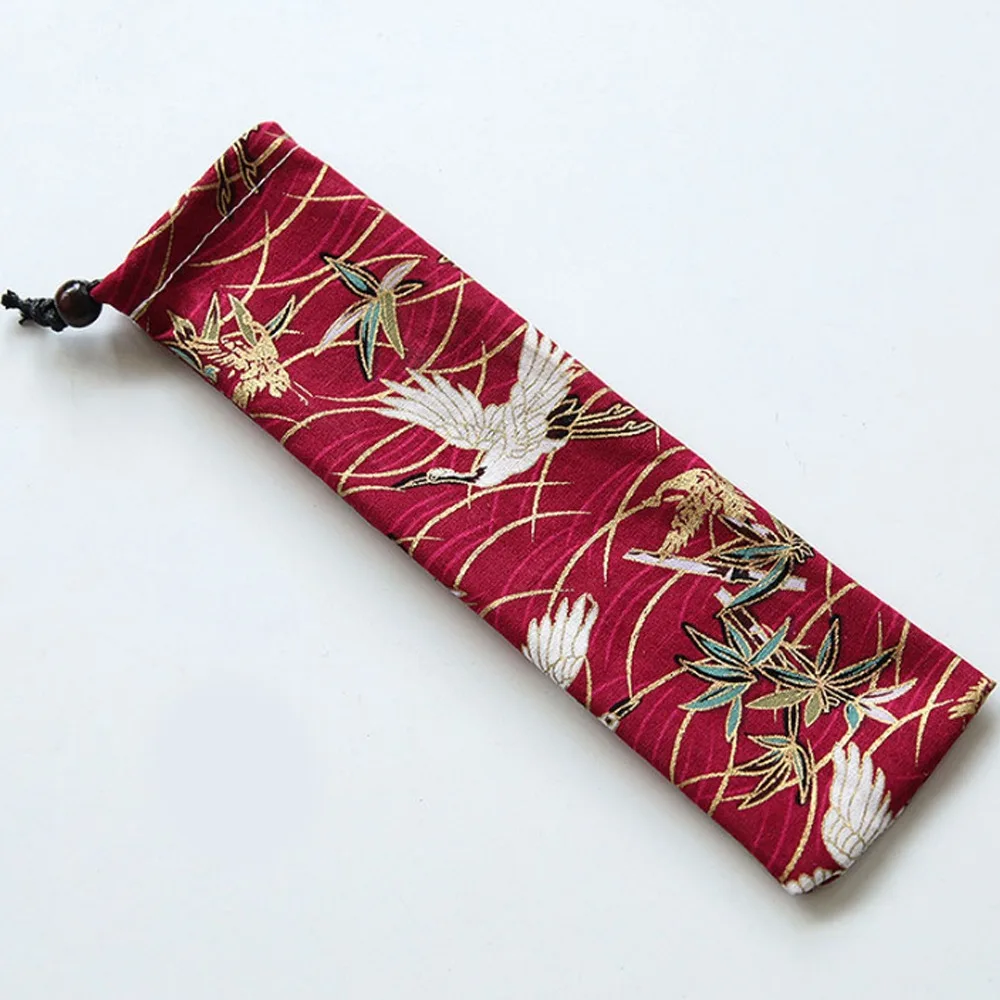 1 шт., разноцветная прямоугольная сумка из хлопка и льна