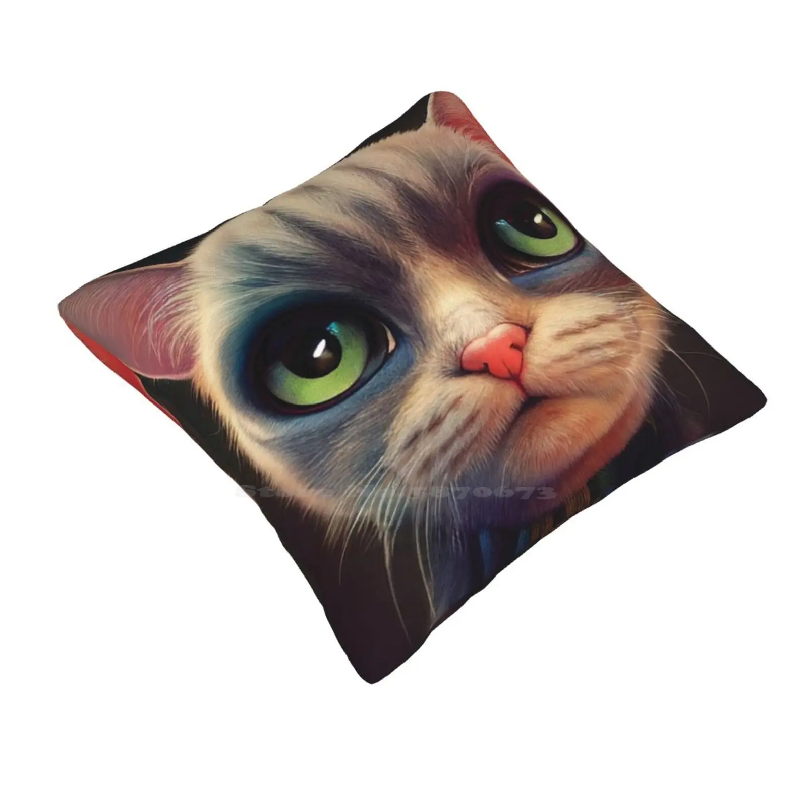 Pillowslip Pillowcase Moody Cat Pet Lover Cat Lover For Women For Kids Funny Cat Cattitude