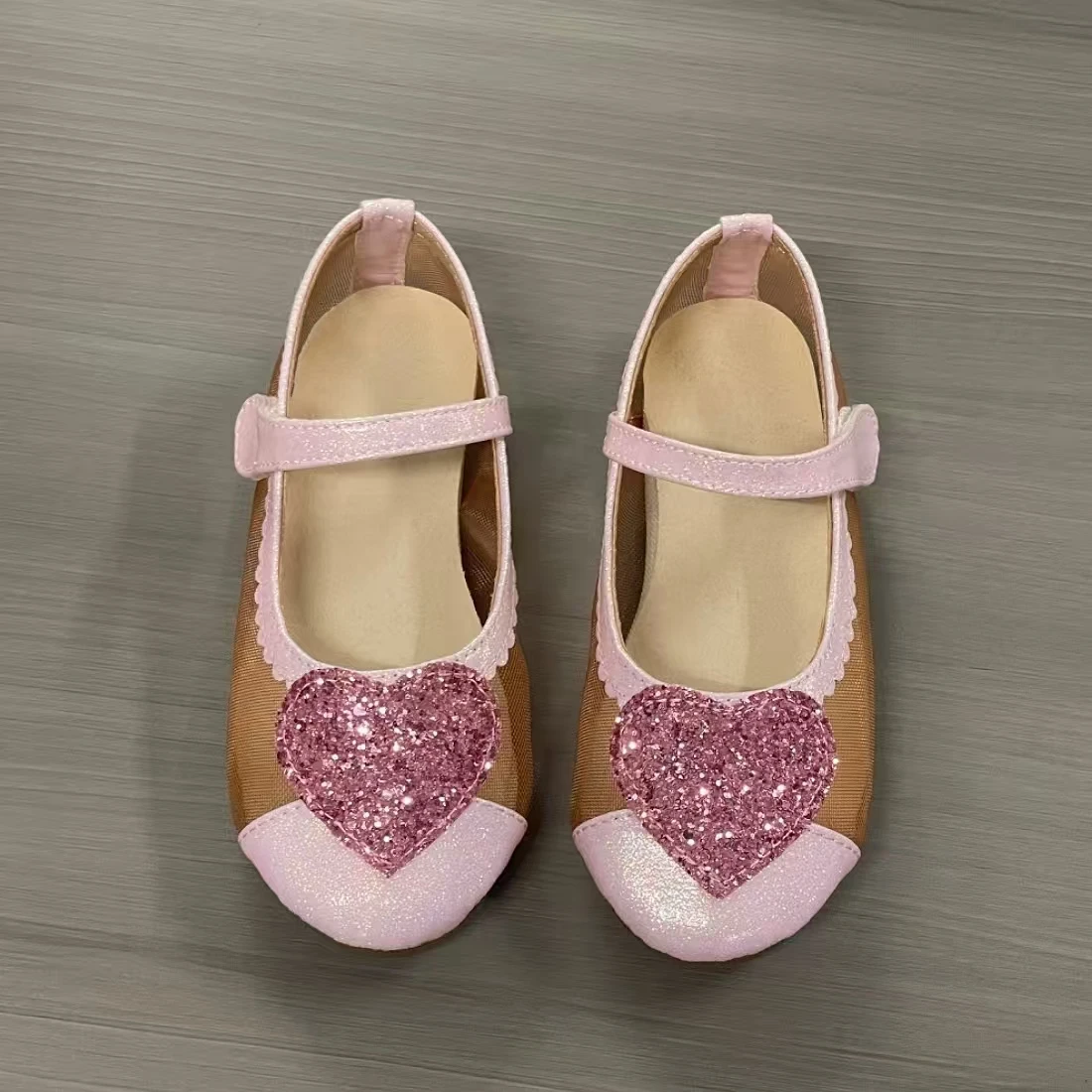 

Jinyu New Arrival Fashionable Simple Children's Princess Shoes Mesh Leather High Quality School Party Fashion Baby Girls' Shoes