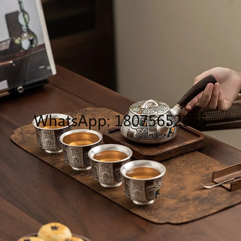 Forbidden City merchandise Liu Yin, a pot of 4 cups of kung fu tea set, housewarming gift, wedding souvenir