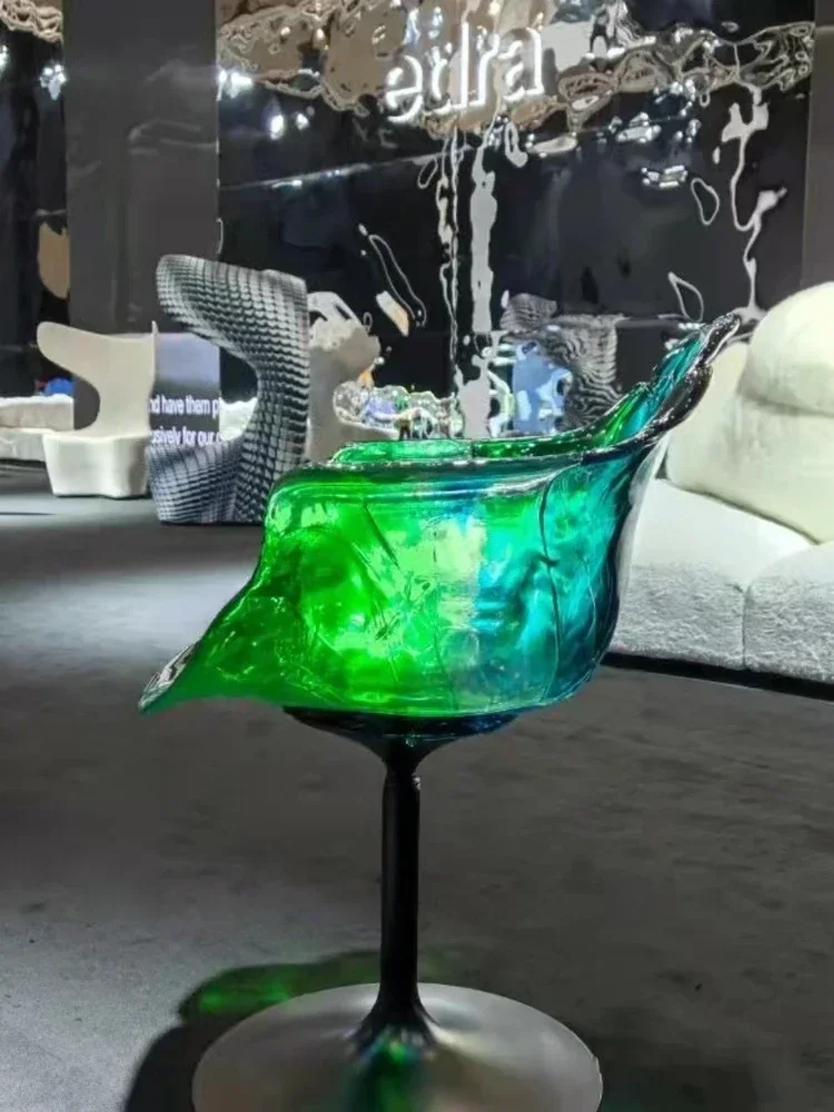 Petal Chair Transparent Flower Chair Light Luxury High-End Design Sense Cosmetic Chair