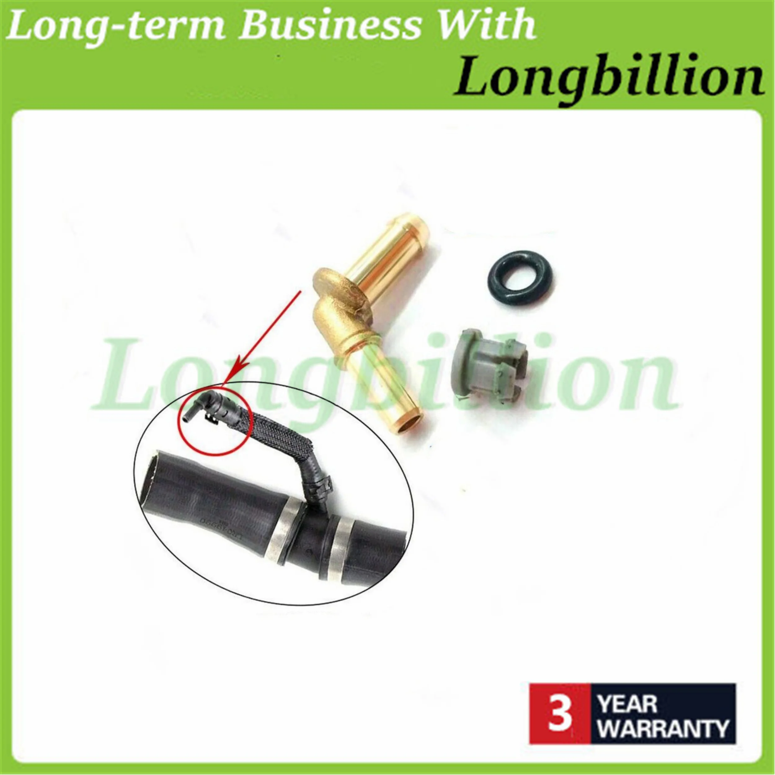 New LR049990 Thermostat Water Outlet Tube Hose Connector Kit For Sport Velar 2017 Discovery 4