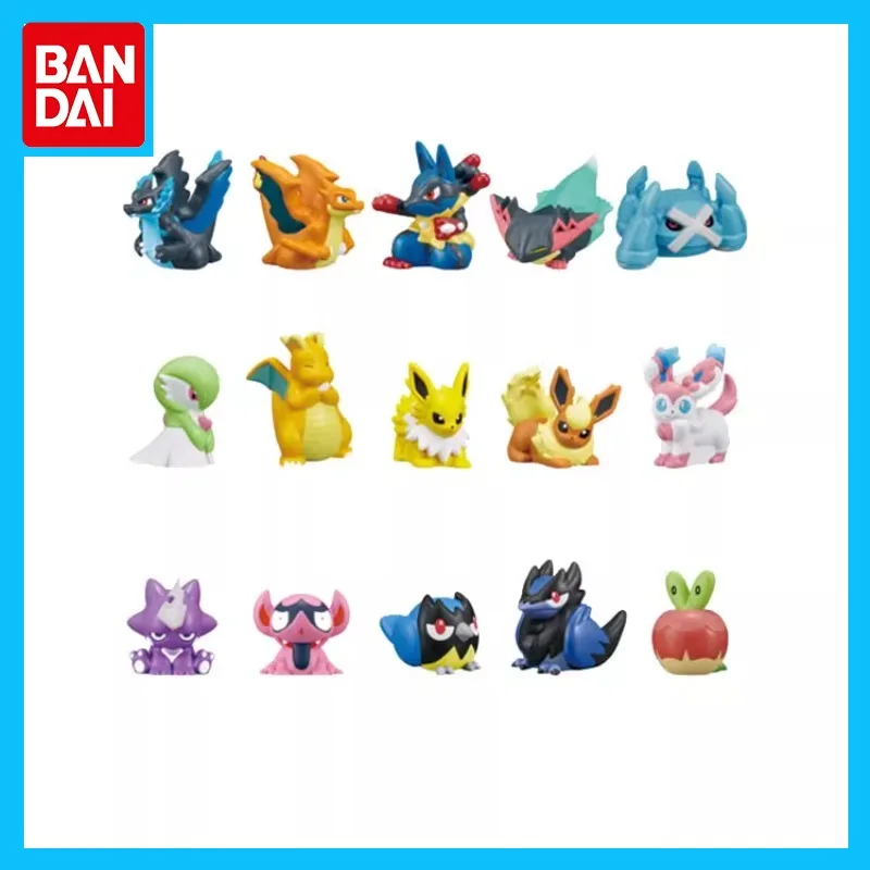 

Bandai Original Pokemon Anime Figure Finger Doll Q Edition Action Figure Toys for Boys Girls Kids Gift Collectible Ornaments