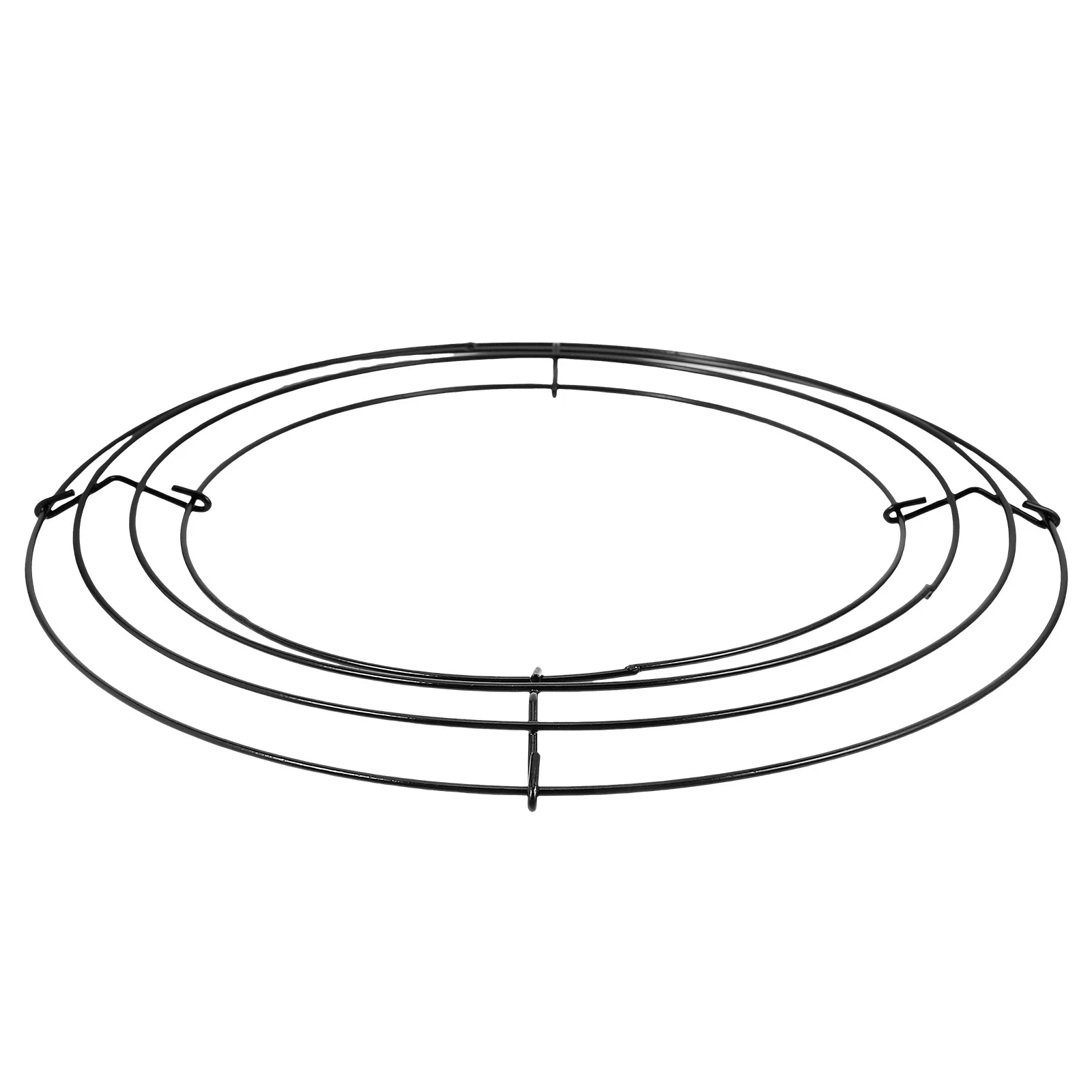 

Iron Wire Flower Wreath Holiday Frame Metal Home Decor Craft Christmas Wreaths Hanging Hoop Blank